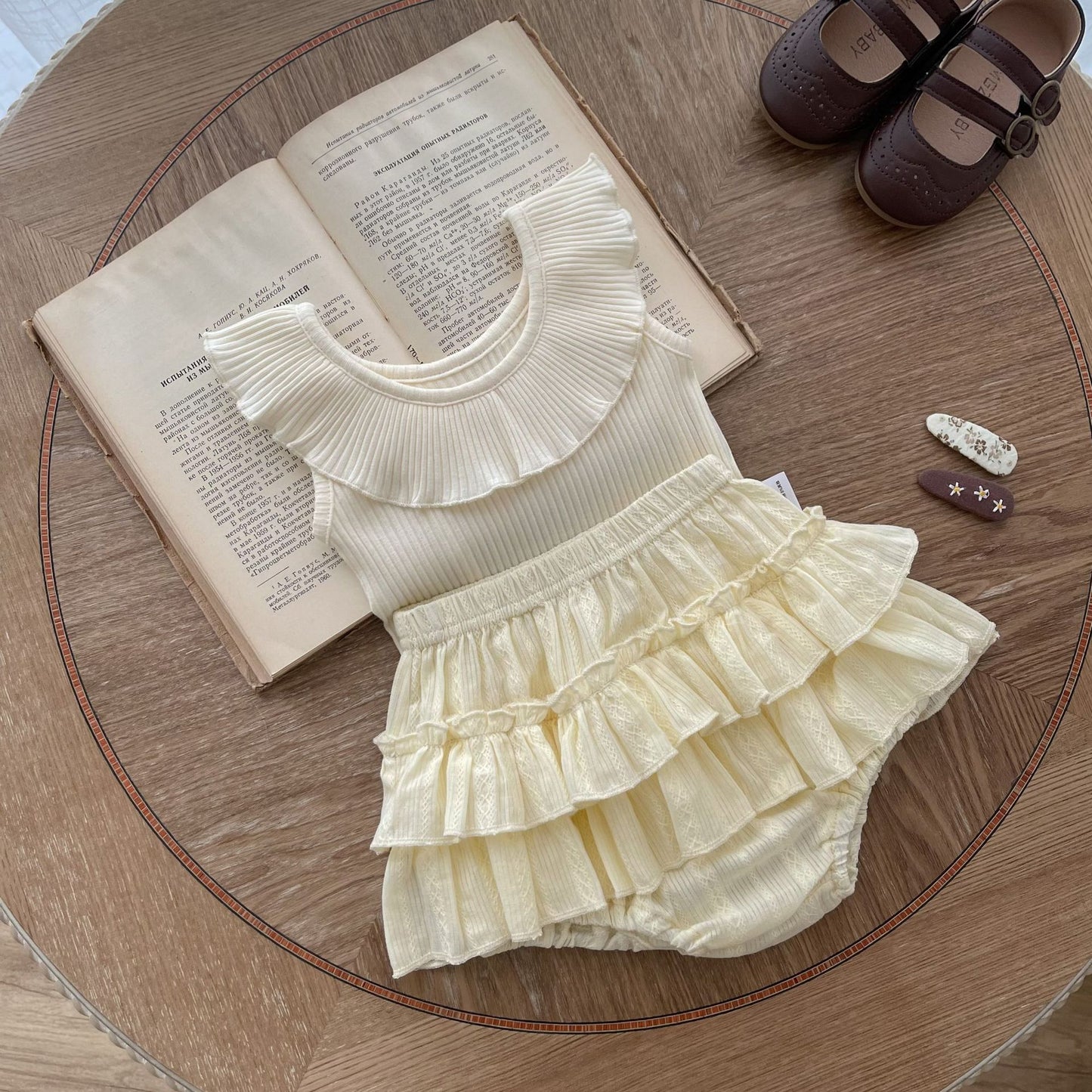 Girls Summer Ruffles Set