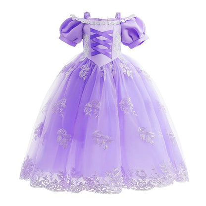 Purple Glitter Party Dress