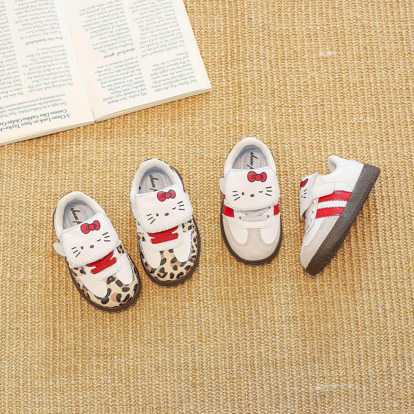 Children's Female AD Leopard Sneakers