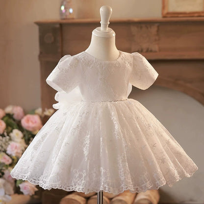 White Lace Party Dress