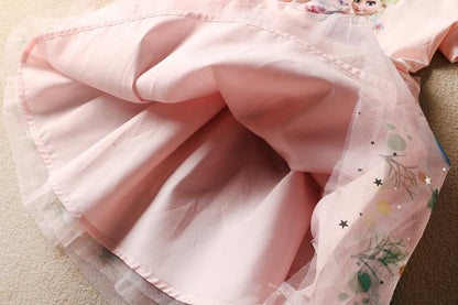 Children's Dress with Little Stars and Tulle