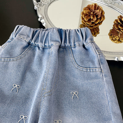 Girls' Jeans with Little Bows