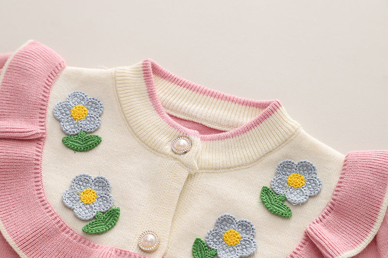 Conjunto de cuello tejido para mujer y niña Blossom 