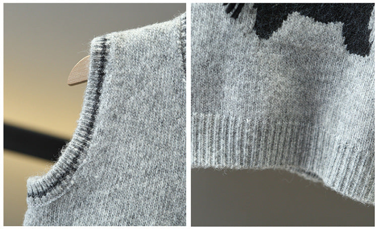 Children's 3-Piece Knitted Set with Little Horse Design