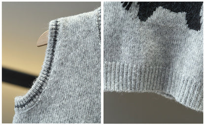 Children's 3-Piece Knitted Set with Little Horse Design
