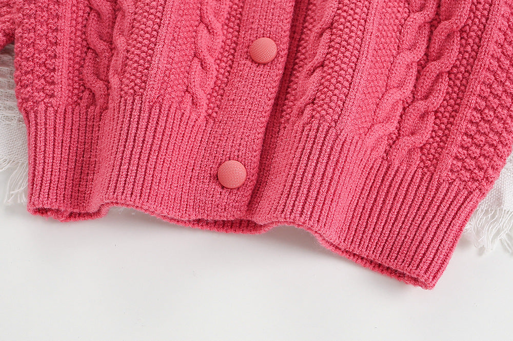 Children's Knitted Set with Bows