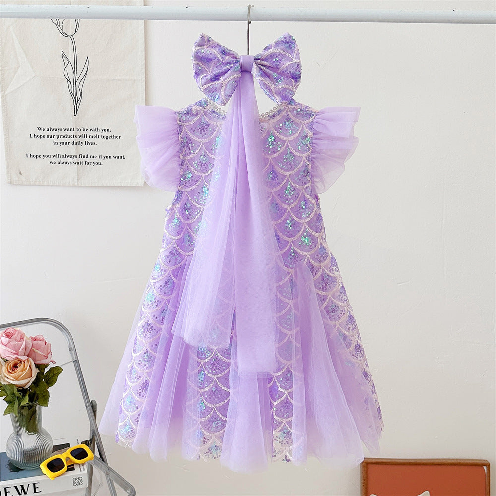 Sparkly Mermaid Dress for Girls