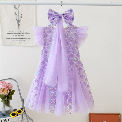 Sparkly Mermaid Dress for Girls