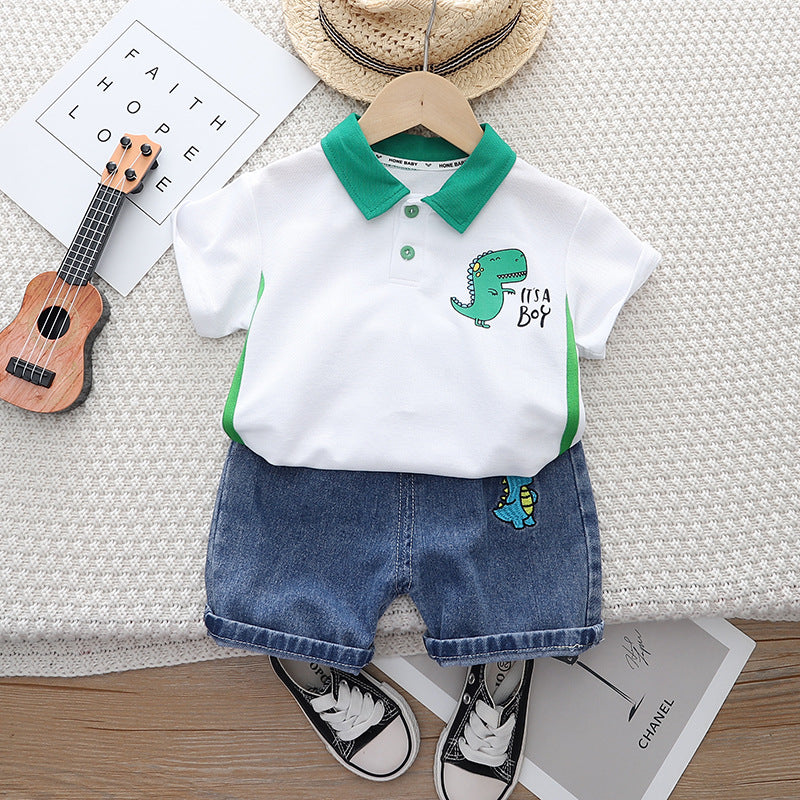 Boys' Dino Polo Shirt Set