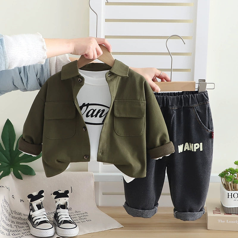 Boys' 3-Piece Set with Pockets