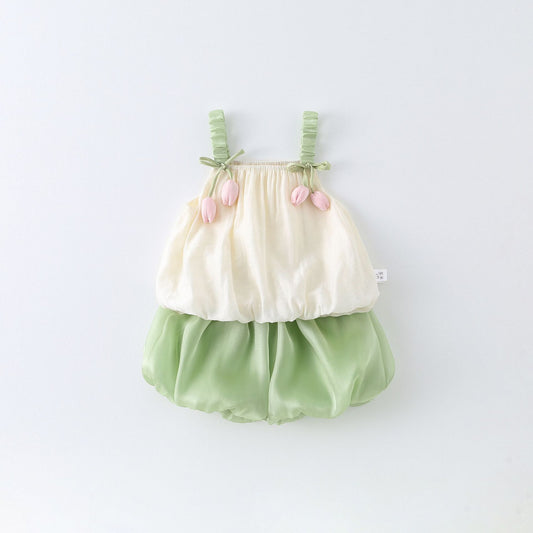 Children's Girls Boutique Set Tulips