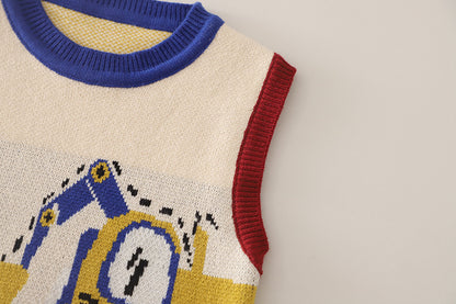 3-Piece Kids' Denim Outfit – Tractor Theme