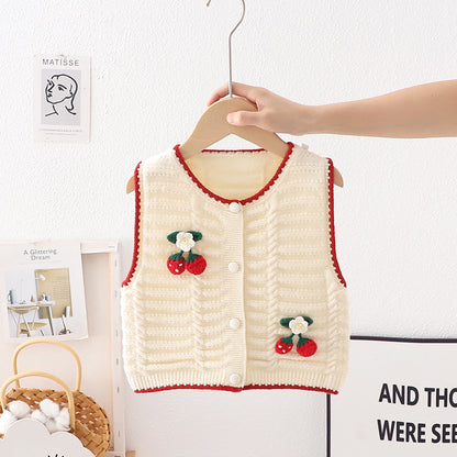 Chaleco de punto para mujer Cherry para niños 