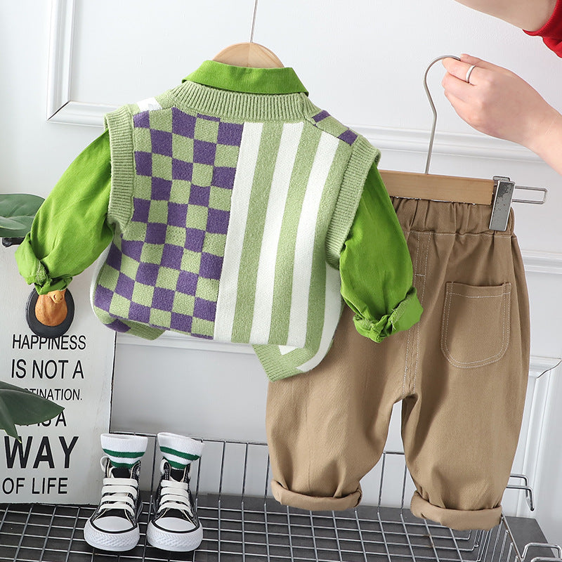 Boys' 3-Piece Set with Vest