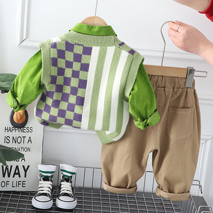 Boys' 3-Piece Set with Vest