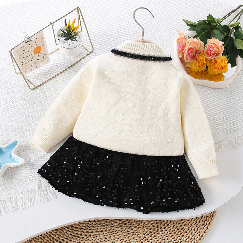 Children's Knitted and Glittery Set
