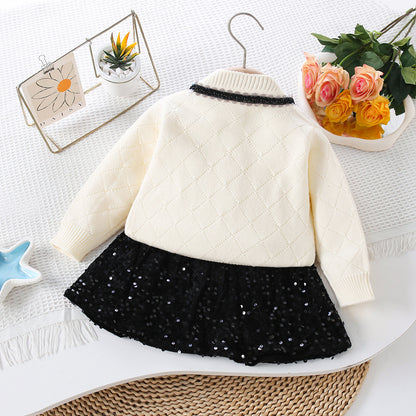 Children's Knitted and Glittery Set
