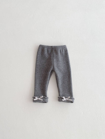 Girls' Lined Pants with Bows