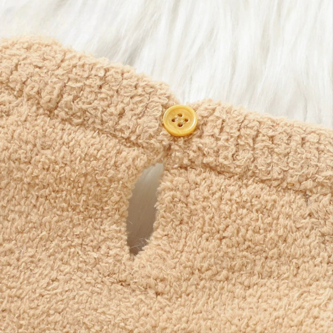 Winter Children's Teddy Bear Jumpsuit