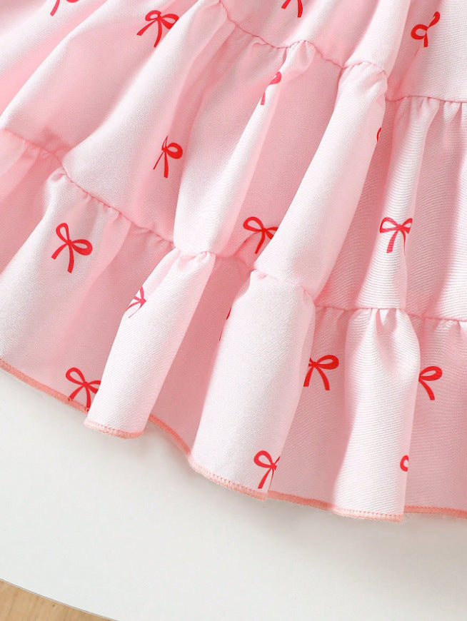 Children's Dress with Bows and Top