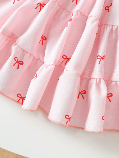 Children's Dress with Bows and Top