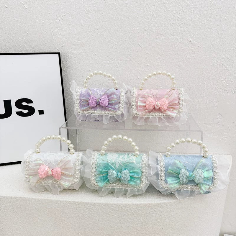 Children's Bag with Glittery Bow