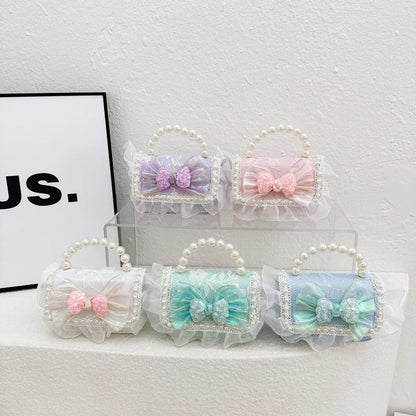 Children's Bag with Glittery Bow