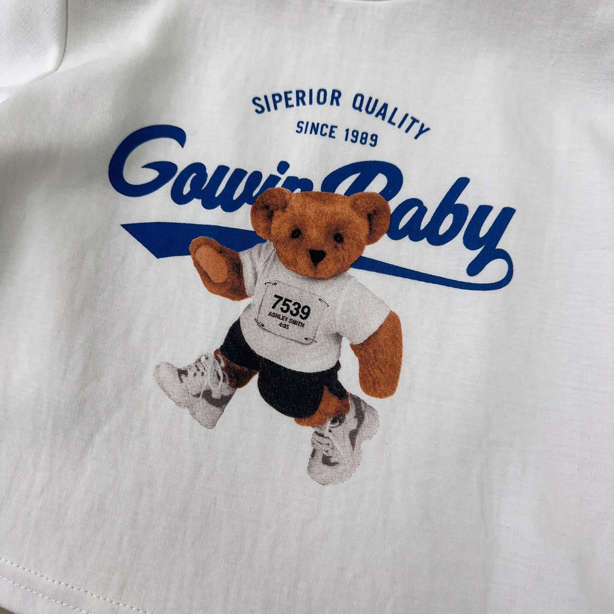 Girls' Teddy Bear and Checkered Outfit