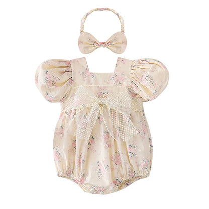Children's Dress with Flower Bow