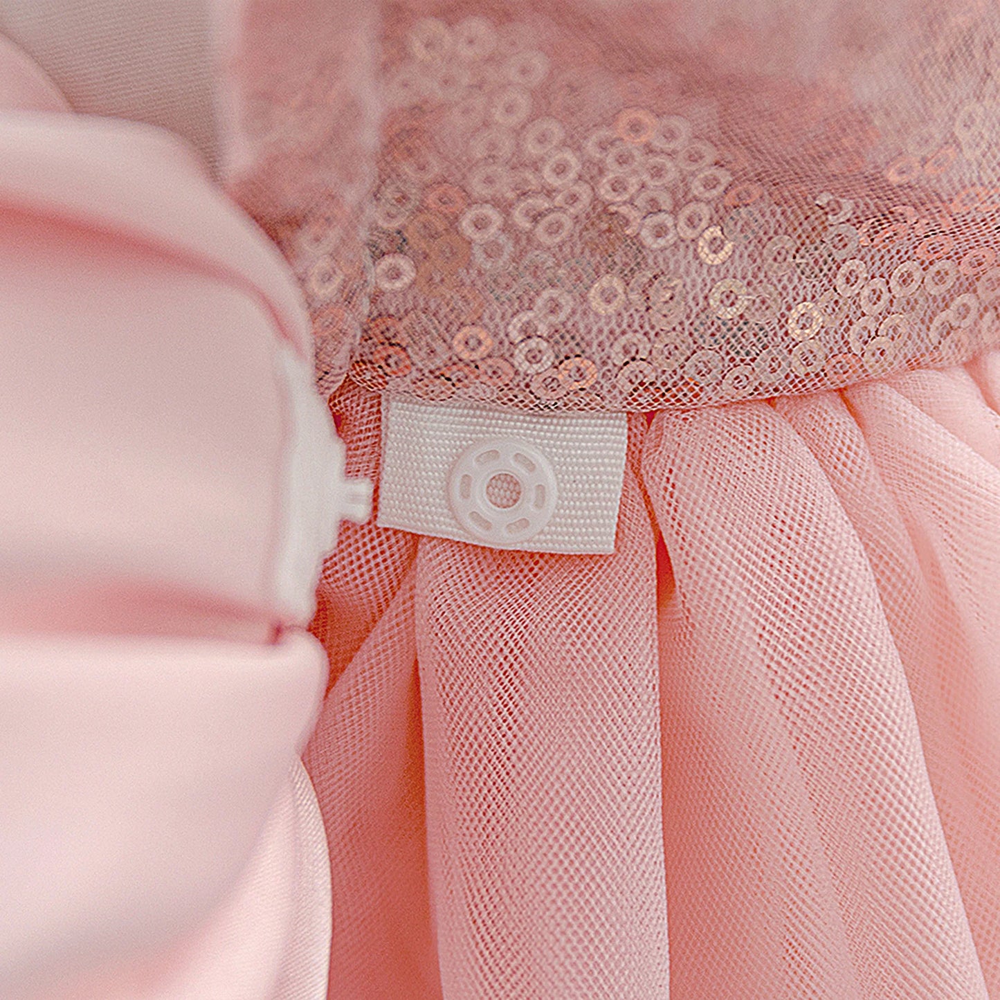 Sequin and Tulle Tiered Party Dress
