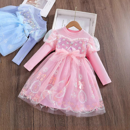 Children's Tulle Dress with Bows