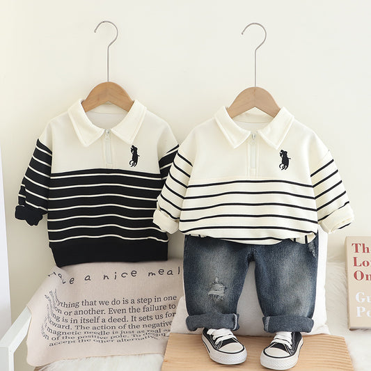Children's Set Men's Jeans and Stripes