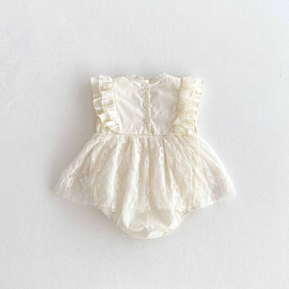 Body de encaje para niña 