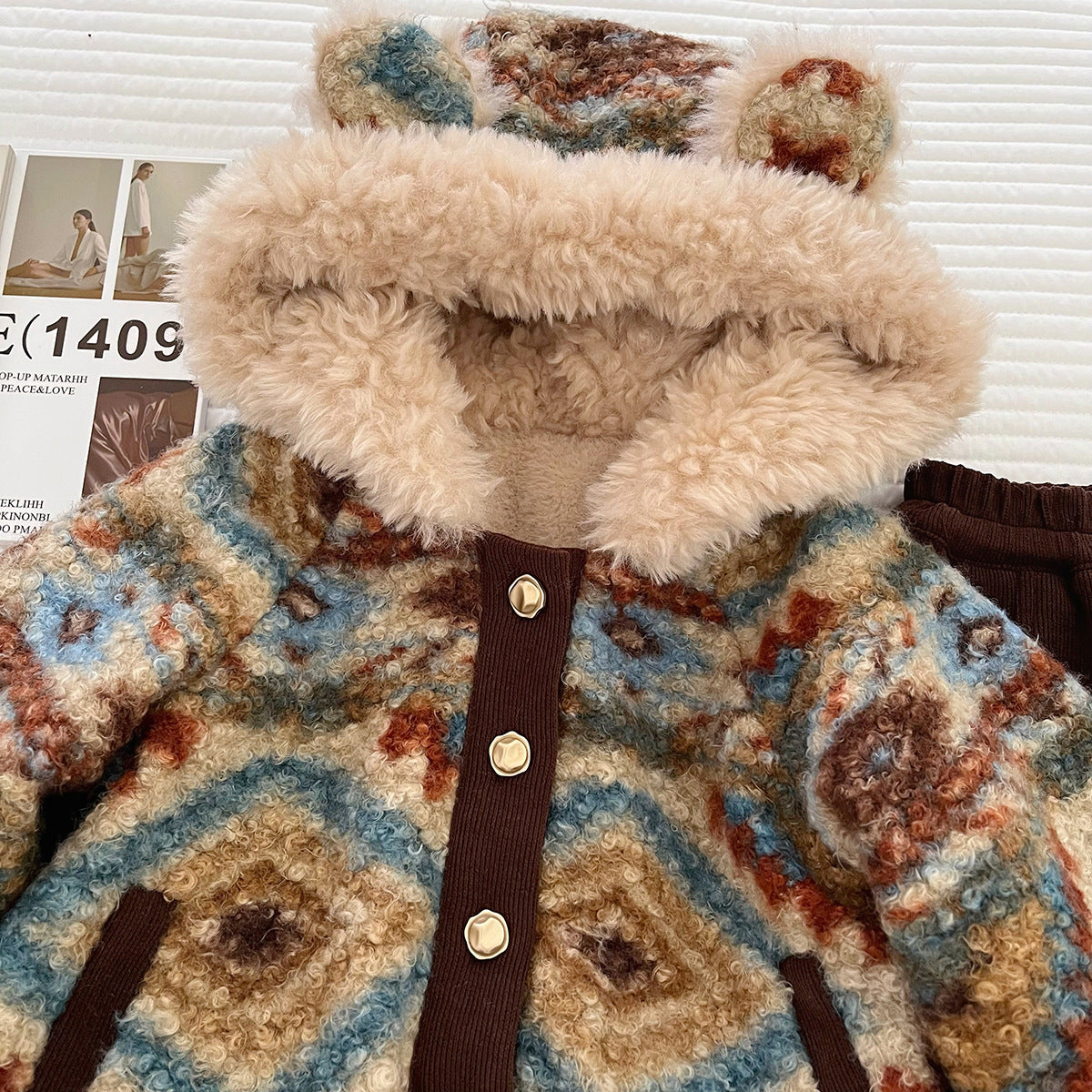 Girls' Super Warm Button-Down Set