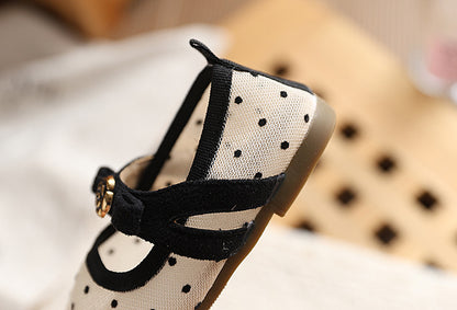 Girls' Polka-Dot Ballet Flats