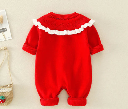 Children's Knitted Jumpsuit with Pockets