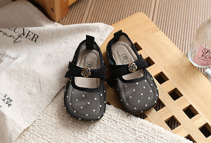 Girls' Polka-Dot Ballet Flats