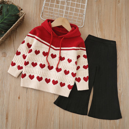 Children's Knitting Set Hearts