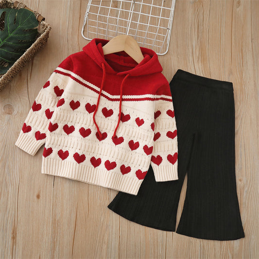 Children's Knitting Set Hearts