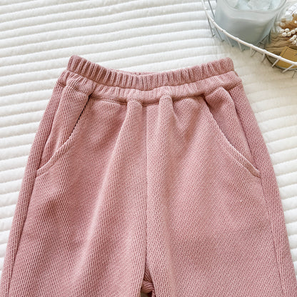 Children's Set with Ruffles and Pearl Buttons