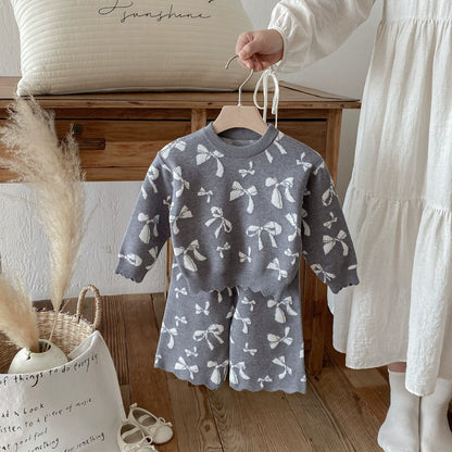 Children's Winter Set with Bows