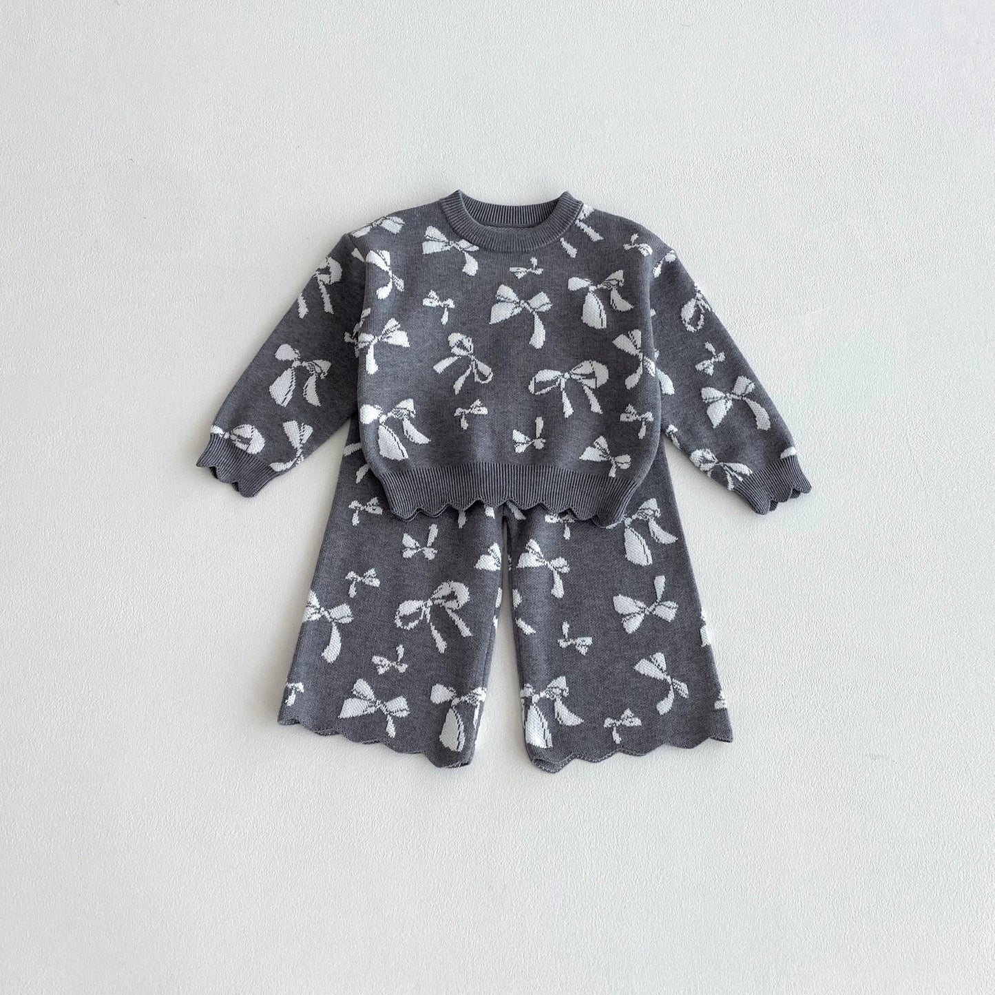Children's Winter Outfit with Bows