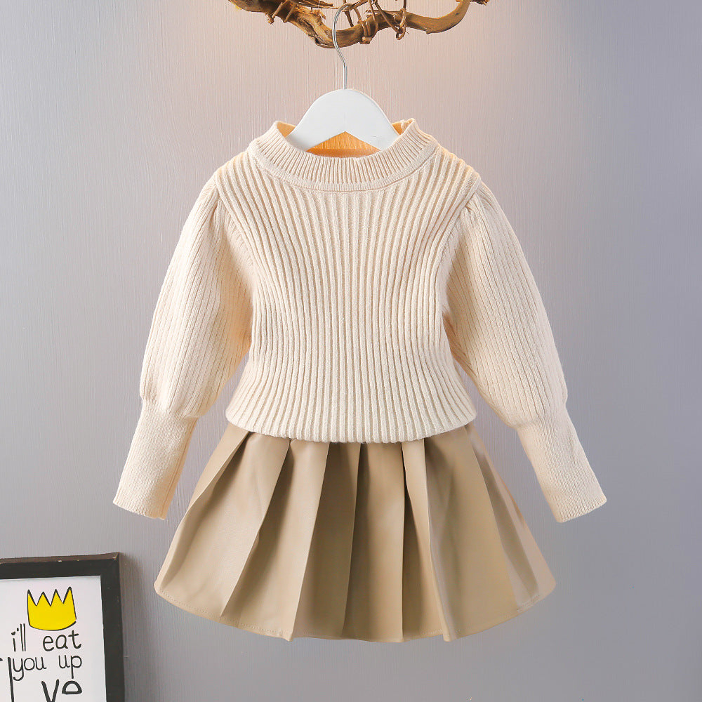 Children's 3-Piece Set with Fluffy Flowers