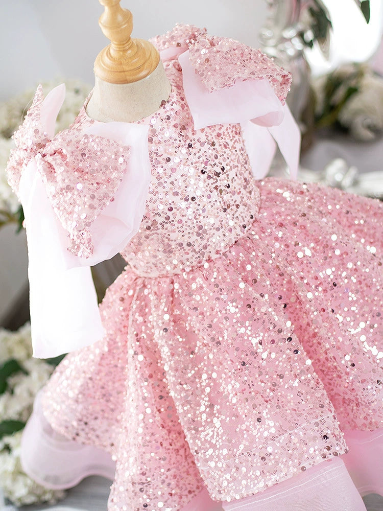Children's Party Dress with Shiny Stones