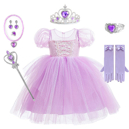 Purple Party Dress + Accessories