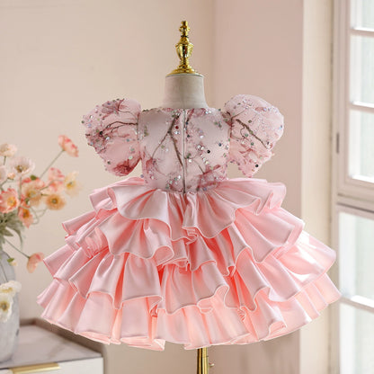 Puffy Sparkly Layered Party Dress