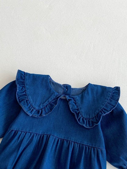 Body/ Denim Dress with Collar