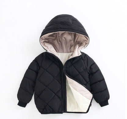 Chaqueta cálida con capucha para niños 