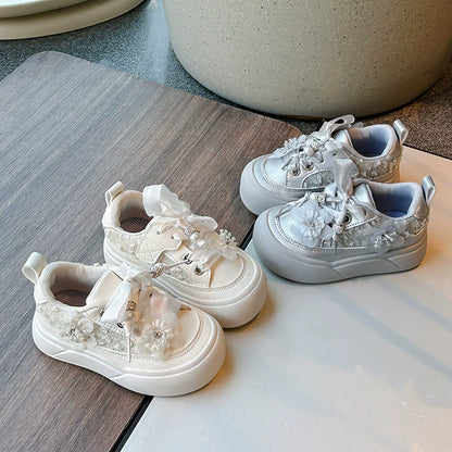 Girls' Floral Sneakers