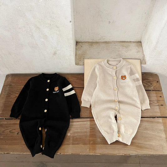 Children's Knitted Bear Jumpsuit